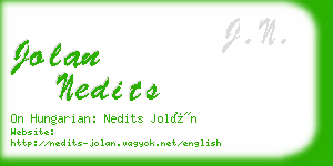 jolan nedits business card